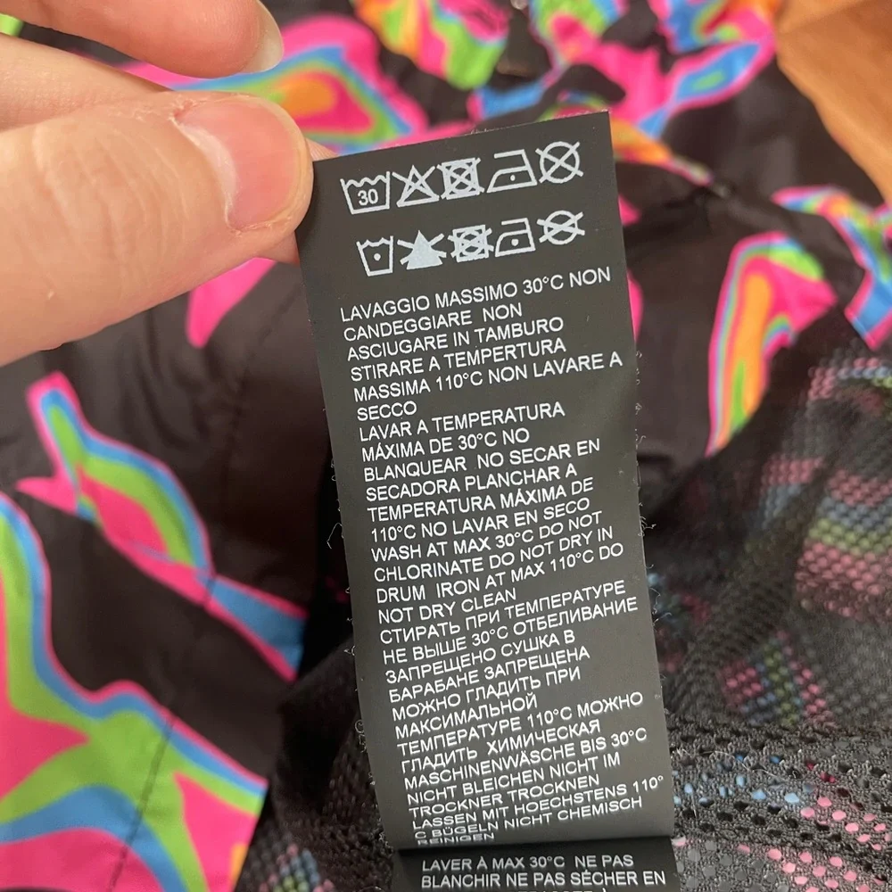 Marcelo Burlon Kids of Milan Girls Boys Windbreaker Jacket‎ Size 6Y Colorful Zip